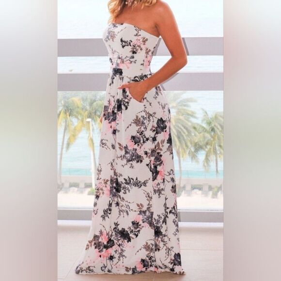 Vanilla Bay Strapless Maxi Dress. Beachy. - Picture 5 of 16